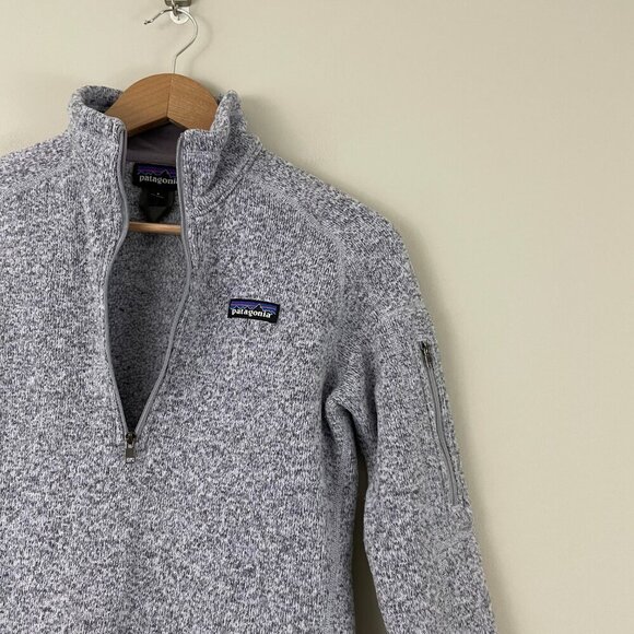 Patagonia Purple Better Sweater 1/4 Zip Pullover Jacket Size Small - Picture 5 of 5